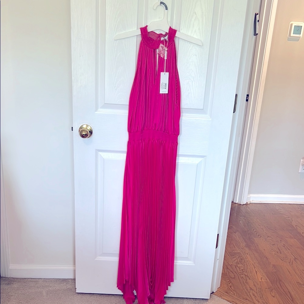 Petal & Pup Fuchsia Pleated Dress